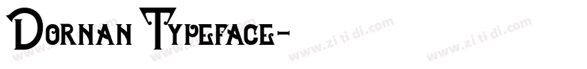 Dornan Typeface字体转换